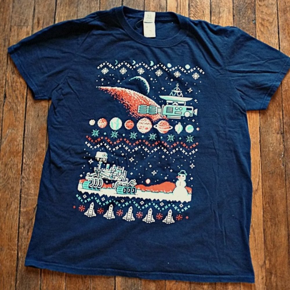 Men's Crewneck Printed Graphic Cotton Tee